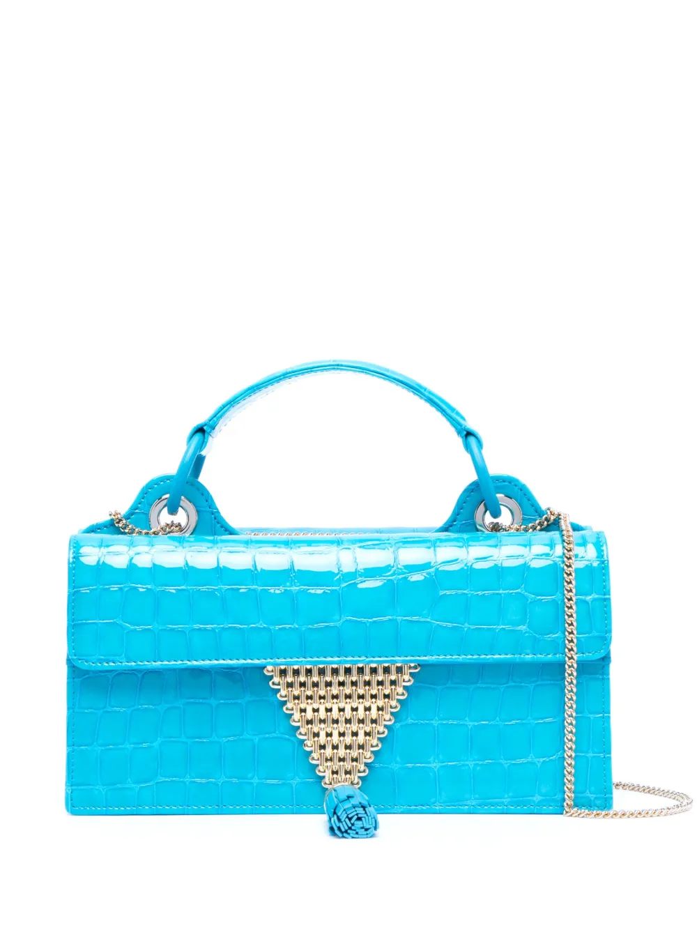 Aquazzura patent-finish tote bag