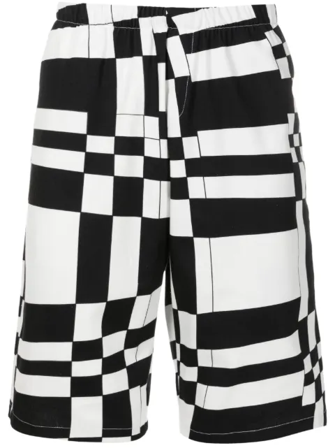 Amir Slama graphic-print knee-length shorts