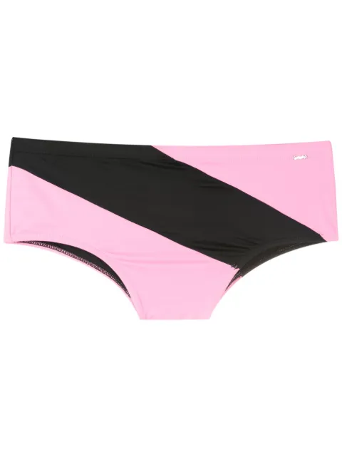 Amir Slama panelled swim trunks