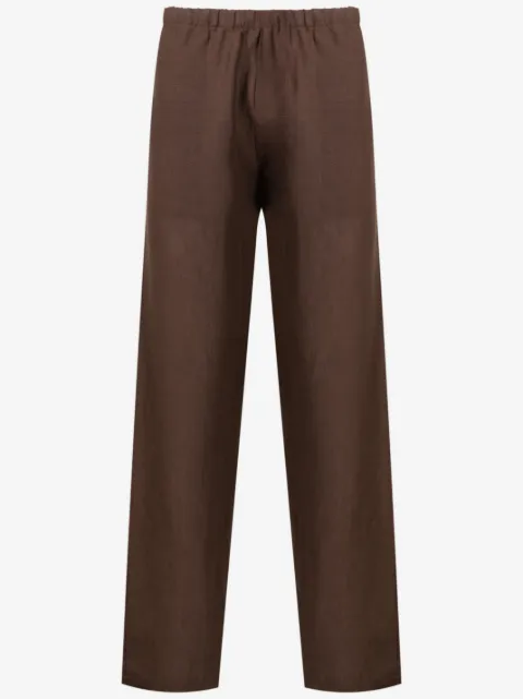 Amir Slama elasticated-waistband linen trousers