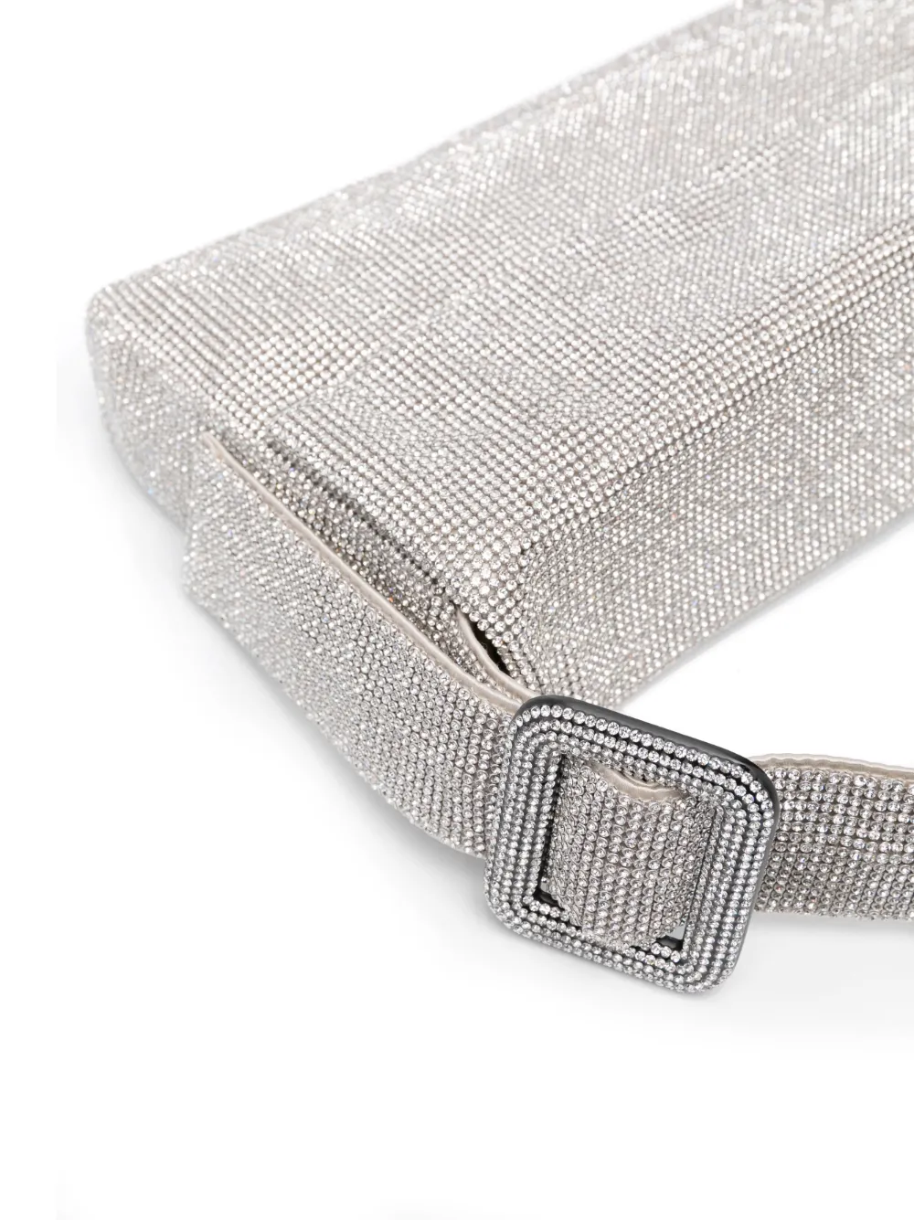 Benedetta Bruzziches Vitty Crystal-embellished Shoulder Bag In Silver