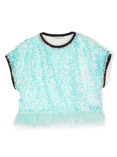Andorine embellished sequin crew-neck T-shirt