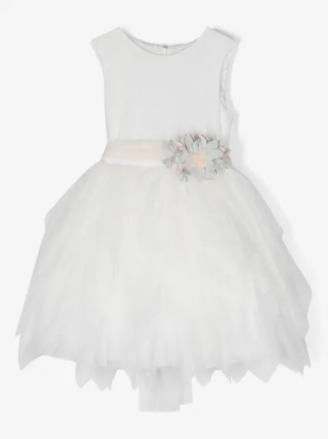 Mimilù robe en tulle à détail de broche 