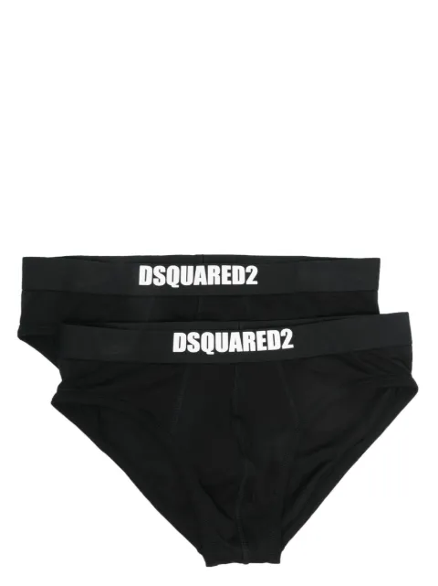 DSQUARED2 two-pack logo-waistband briefs