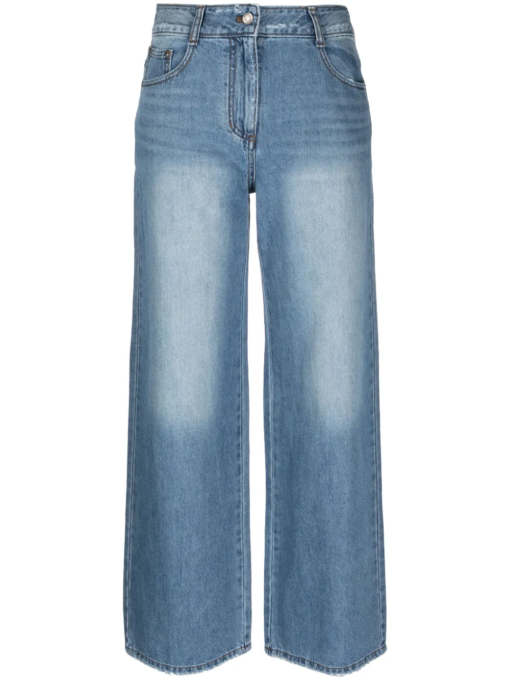 Juun.J wide-leg denim trousers - Blue