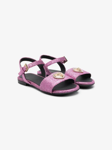 Versace Kids sandalias Crystal Heart