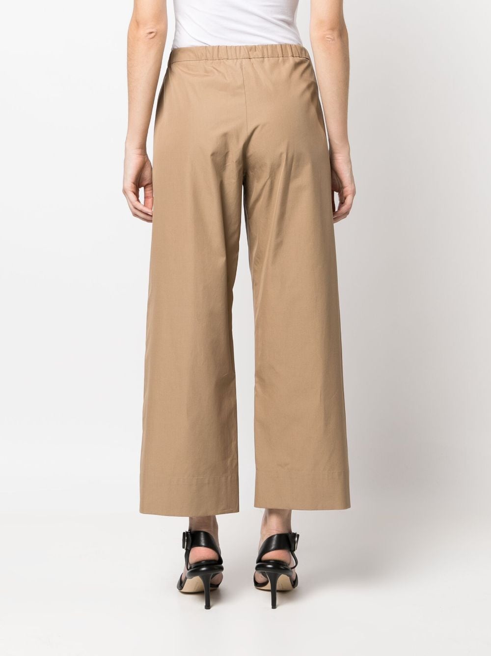 Shop 's Max Mara Drawstring High-waisted Trousers In Brown