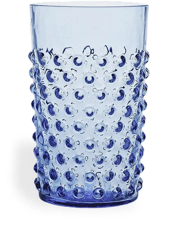 Bicchieri per acqua in vetro soffiato Hobnail 6 pz