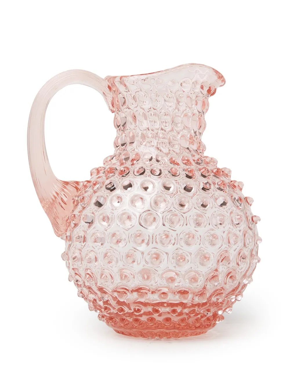 Shop Klimchi Hobnail Glass Jug In Pink