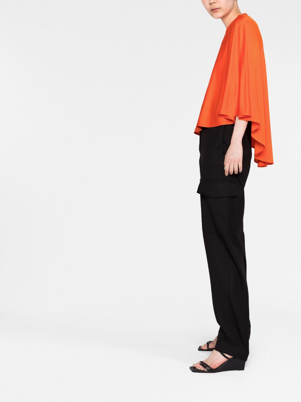 Stella McCartney high-low draped blouse Women