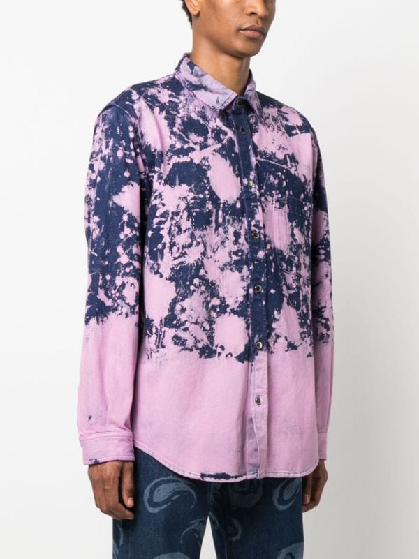 Purple bleached online sweatshirt