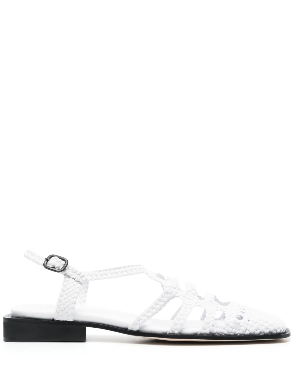 Hereu Barana Leather Sandals In White