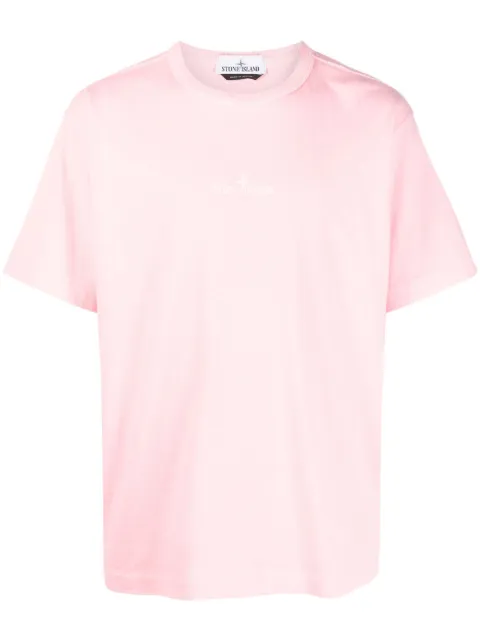 Stone Island embroidered-logo T-shirt