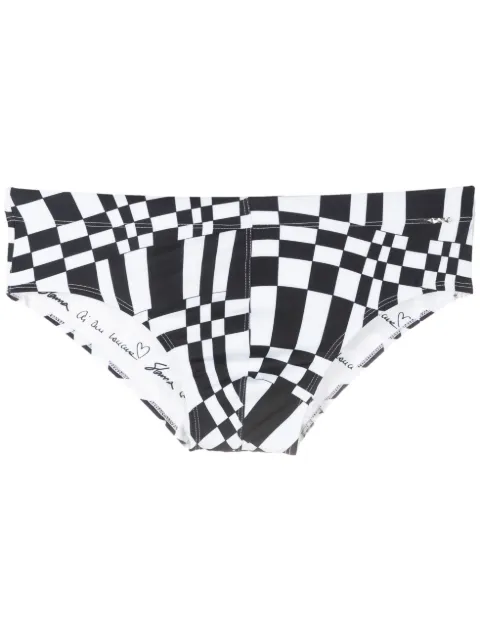 Amir Slama geometric-print swim trunks
