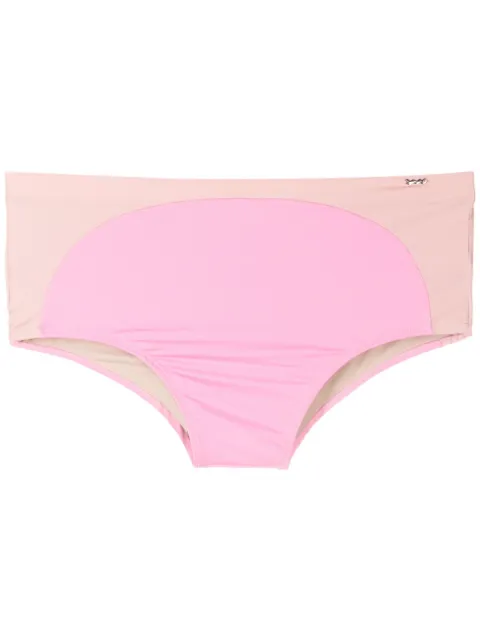 Amir Slama panelled swim trunks