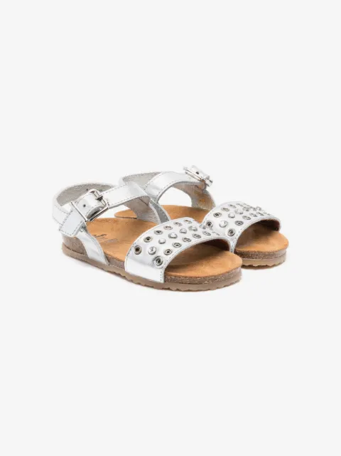 Two Con Me By Pépé crystal-embellished leather sandals
