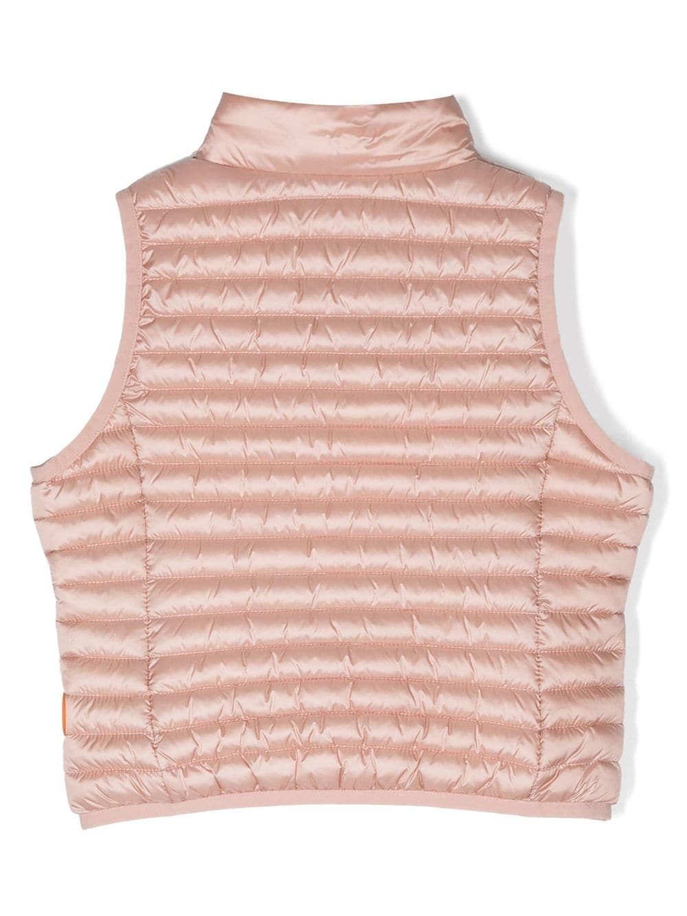 Shop Save The Duck Logo-detail Padded Gilet In Pink