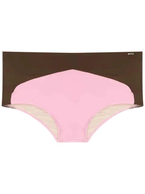 Amir Slama panelled swim trunks
