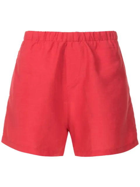 Amir Slama elasticated-waistband linen shorts
