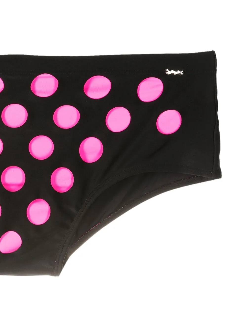 Shop Amir Slama Polka-dot Swim Trunks In Black