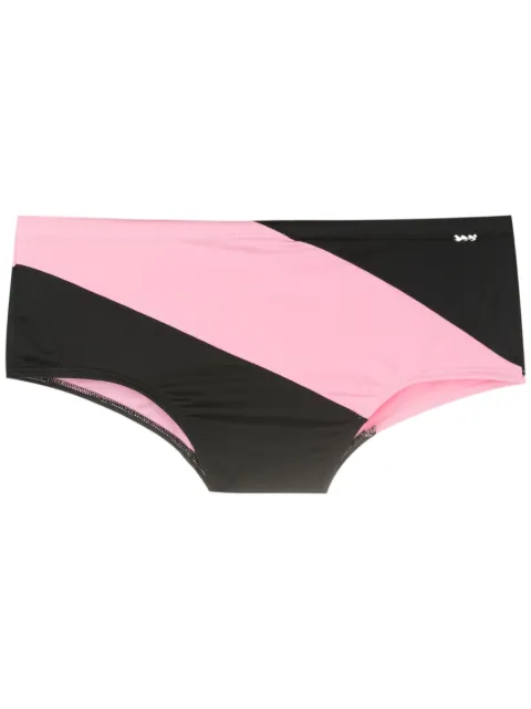 Amir Slama panelled swim trunks
