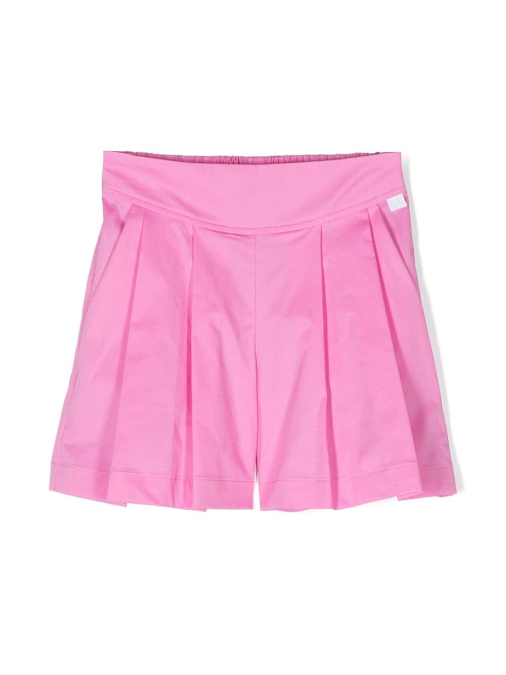 Il Gufo Kids' Pleated Cotton Shorts In Pink