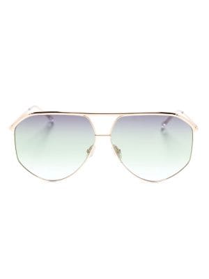 Isabel Marant Eyewear logo-print rectangle-frame Sunglasses - Farfetch