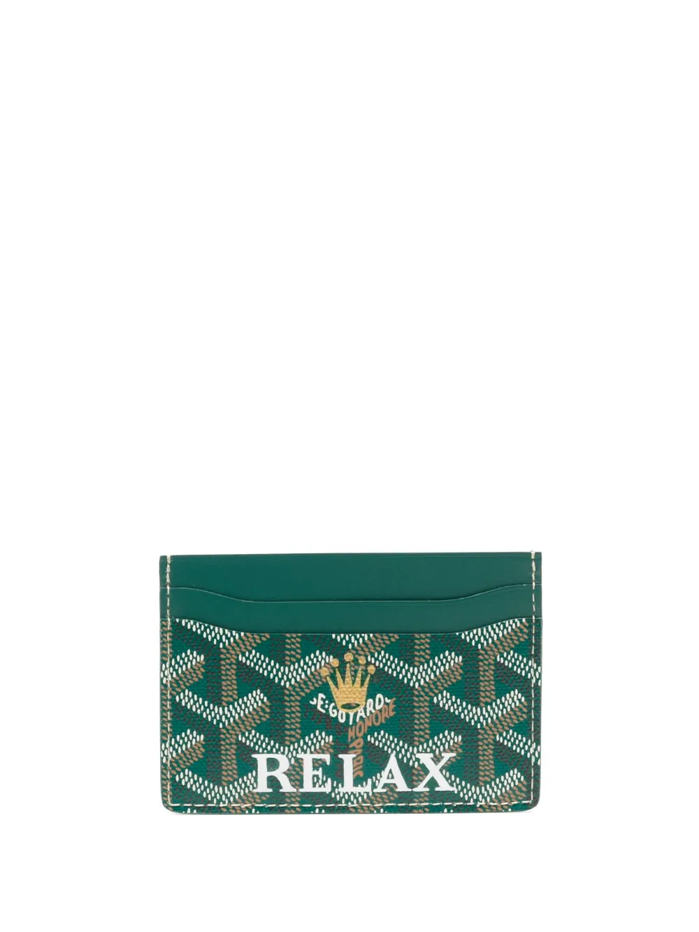 GOYARD Saint Sulpice Monogram Canvas Card Holder Green