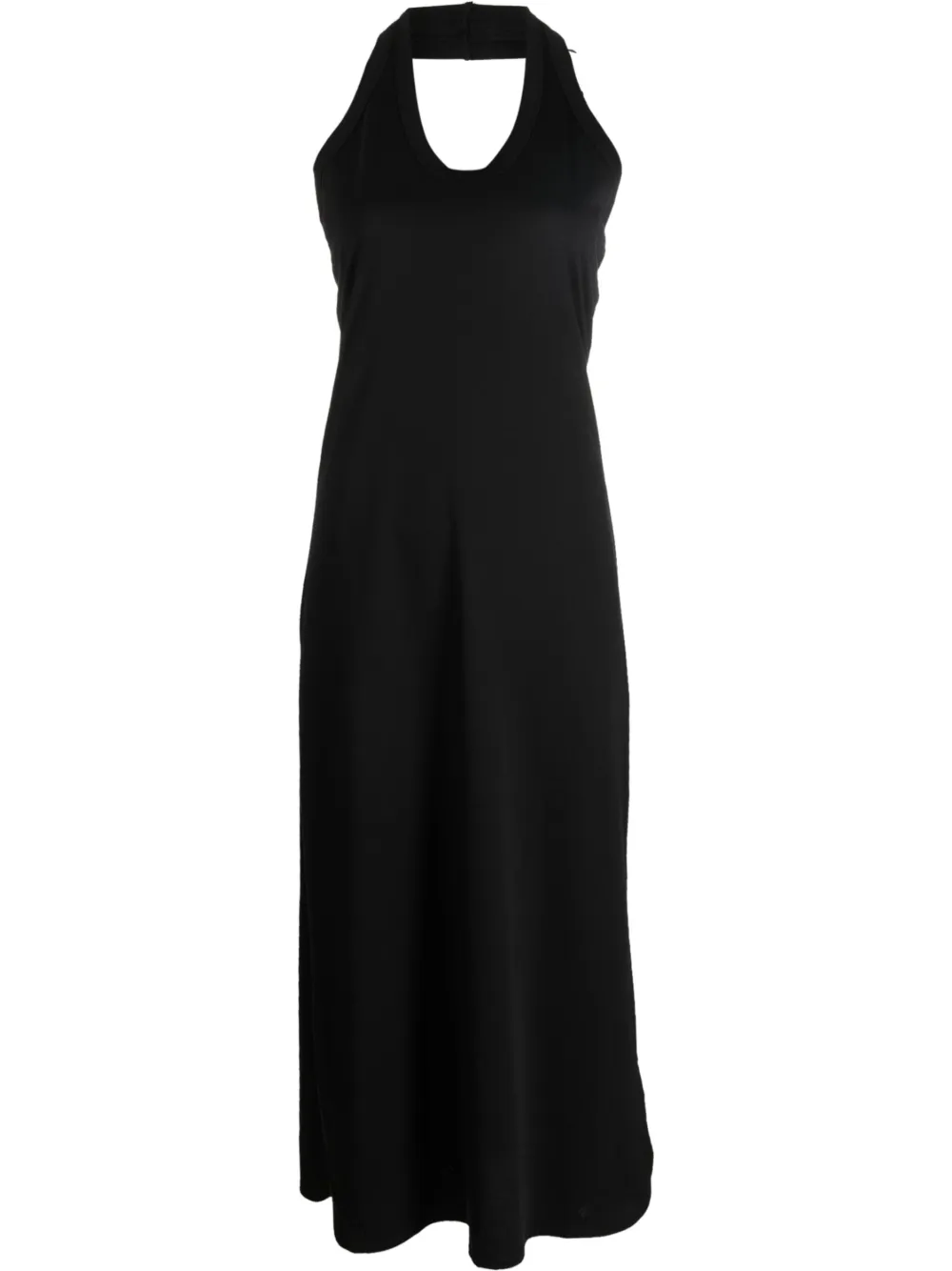 Loulou Studio Molino Stretch Pointelle-knit Maxi Dress In Schwarz