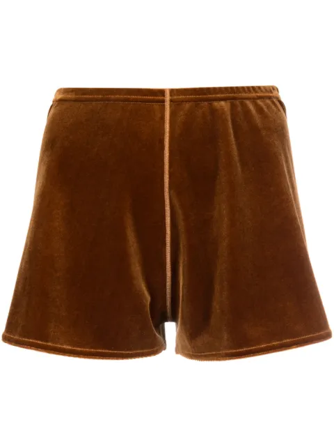 Simone Wild short velvet shorts