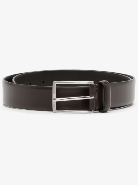 BOSS pin-buckle belt in italian leather