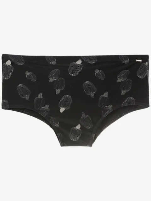 Amir Slama graphic-print swim trunks