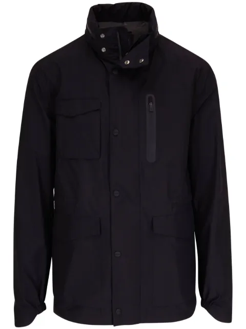 Herno long multiple-pocket windbreaker