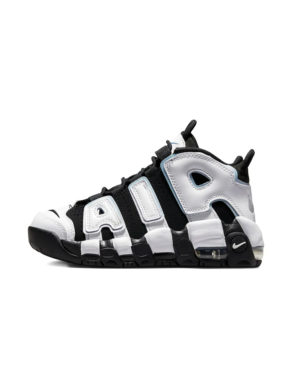 Nike Kids Air More Uptempo "Black White Cobalt" sneakers