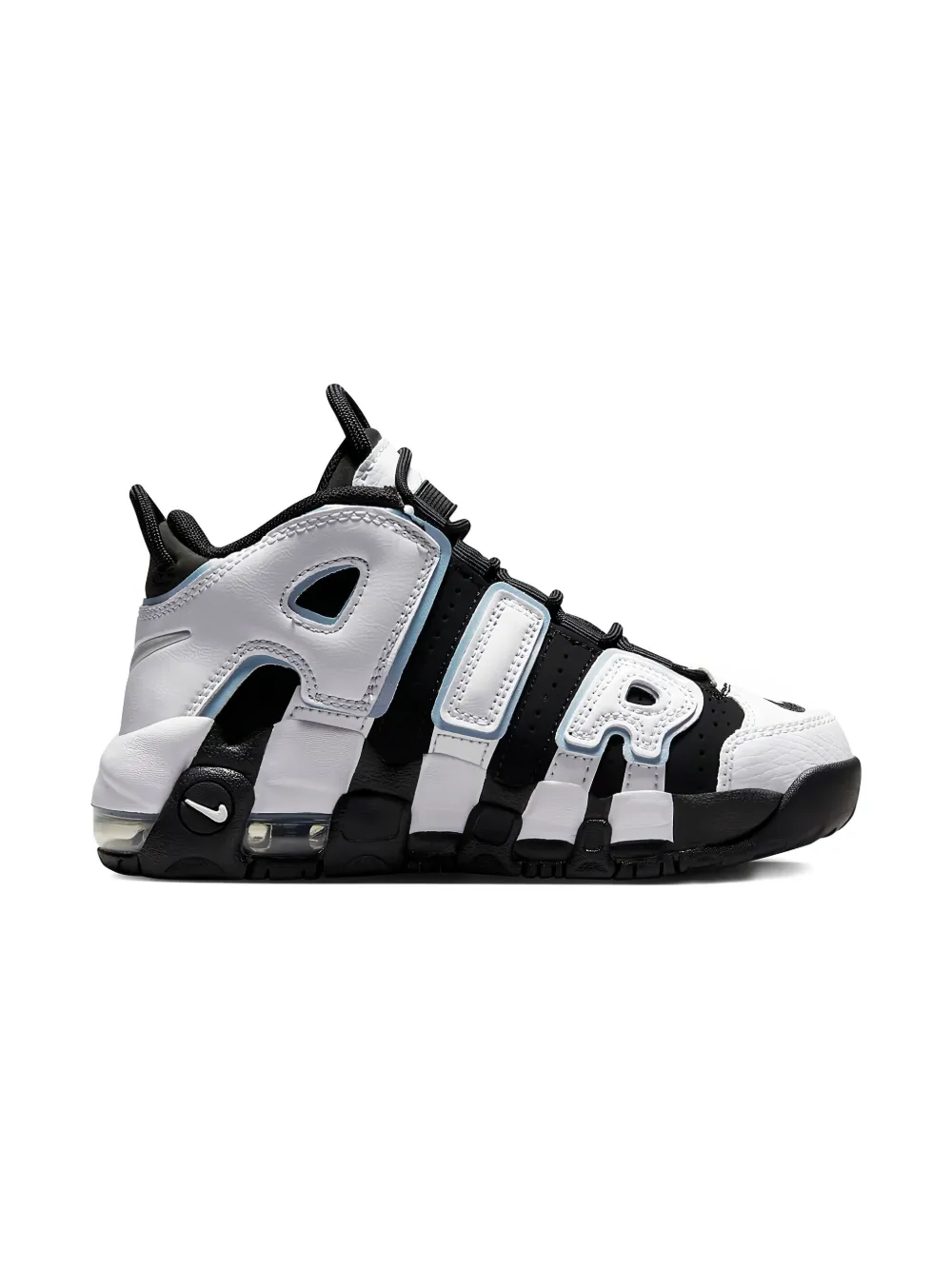 Nike Kids Air More Uptempo Black/White/Cobalt sneakers - Wit