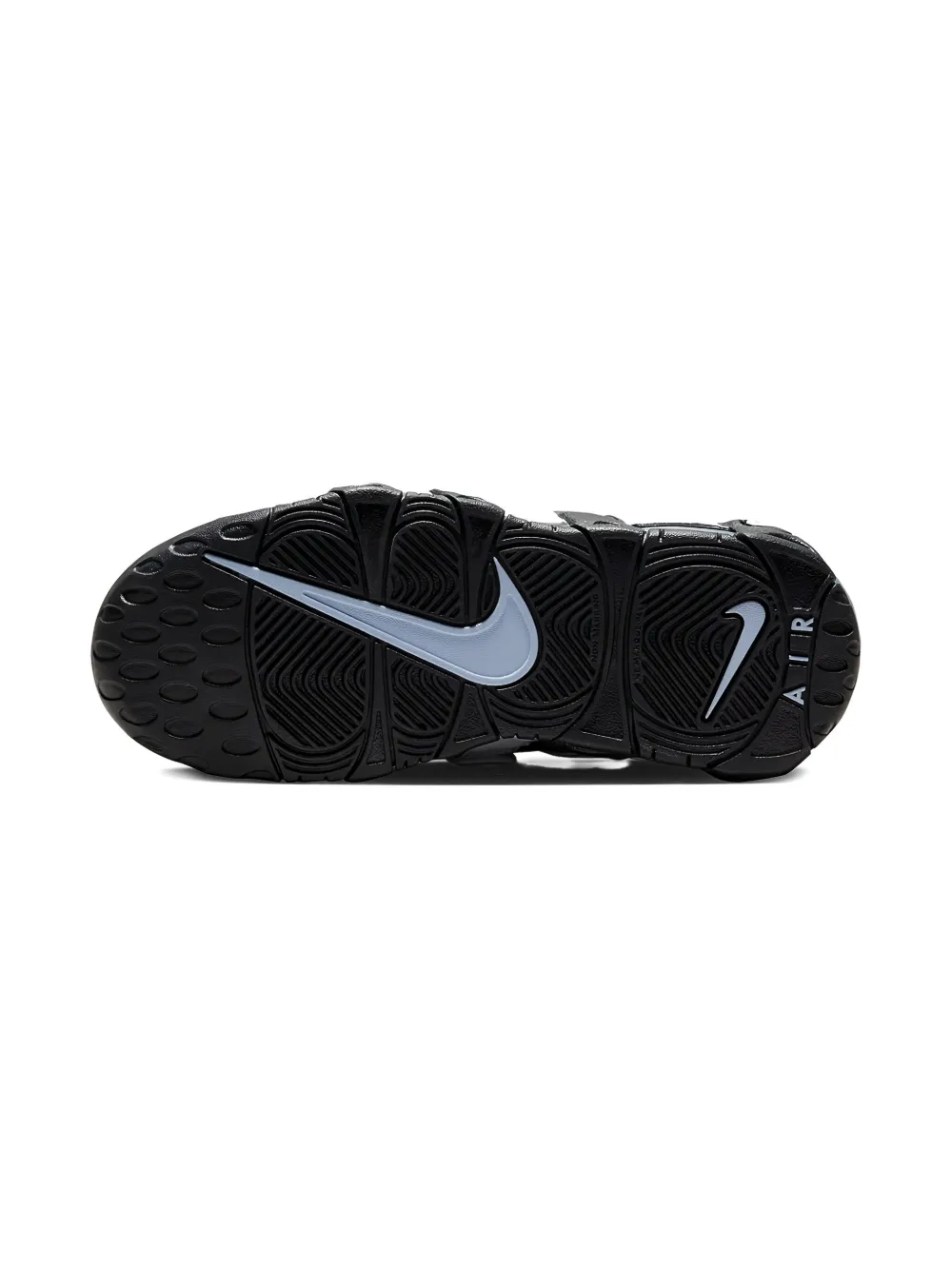 Nike Air More Uptempo "black/white/cobalt" Sneakers In White