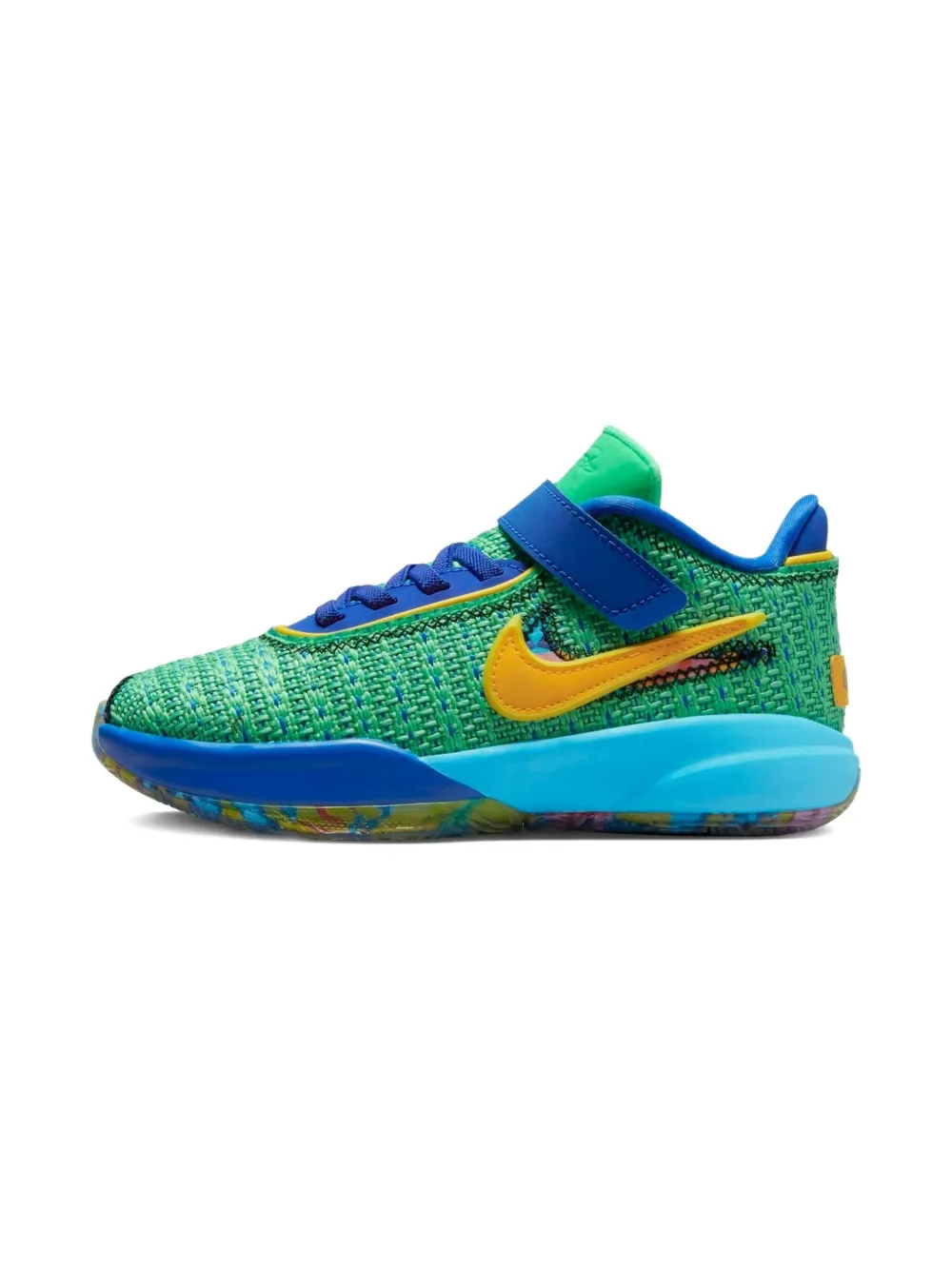 Nike Kids LeBron 20 "Kaleidoscope" sneakers Green