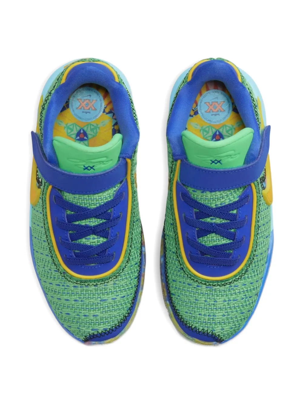 Nike Kids LeBron 20 "Kaleidoscope" sneakers Green
