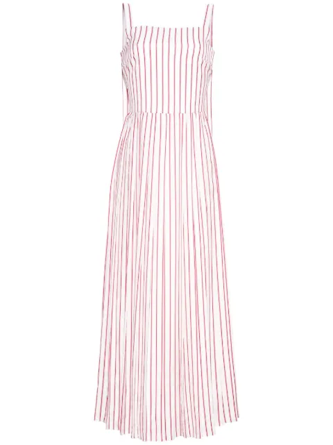 Adam Lippes Medici striped sleeveless dress