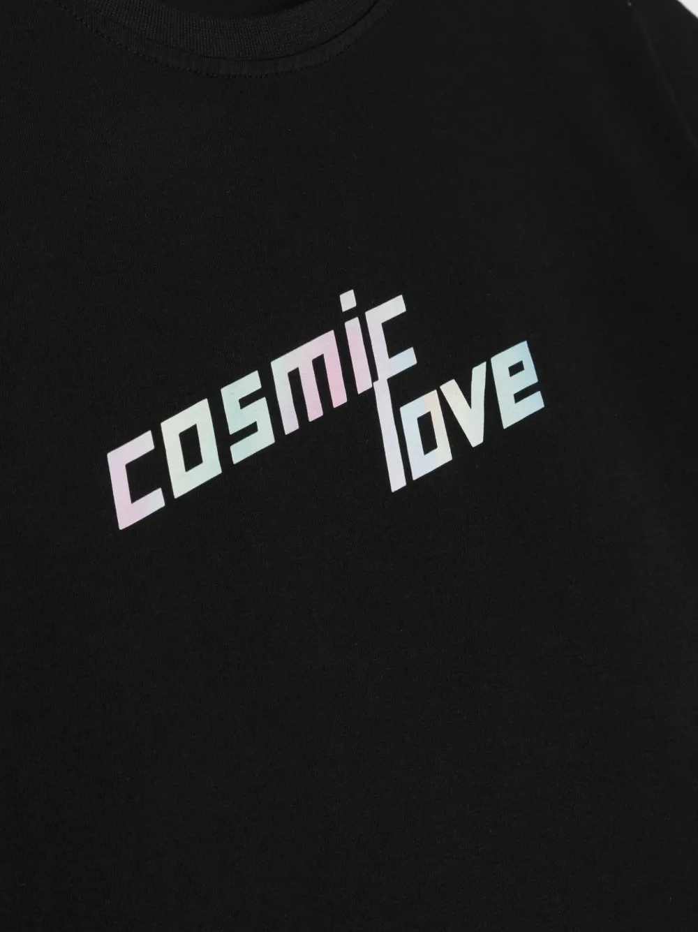 Andorine T-shirt Mit Slogan-print In Black