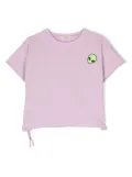 Andorine patch-detail jersey T-shirt - Purple