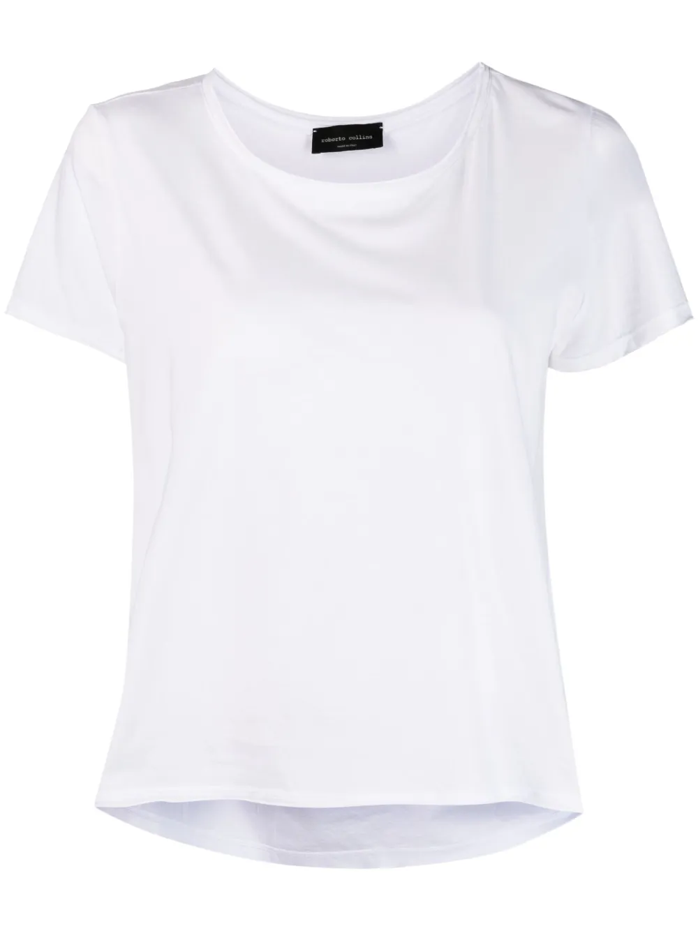 Roberto Collina pleat-detail cotton T-shirt - White
