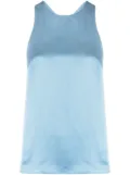 LouLou de Saison halterneck silk tank top - Blue