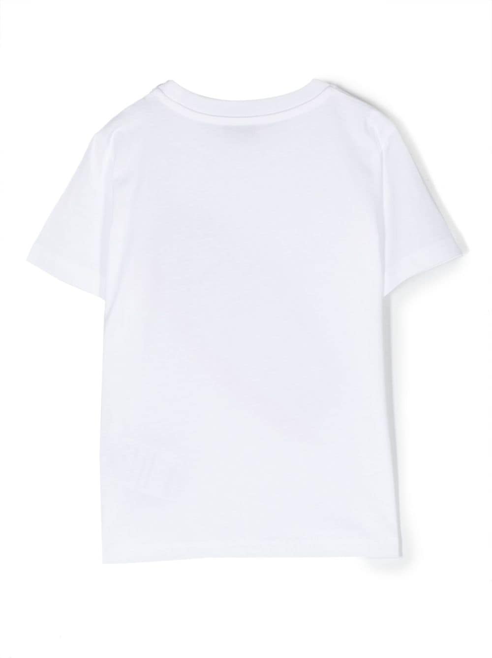 Moncler Enfant T-shirt met logoprint - Wit