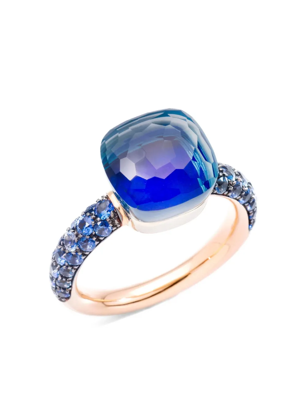 Pomellato 18K yellow gold Nudo Classic multi-stone ring | Blue | Image 1