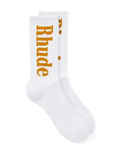 RHUDE logo-print socks 