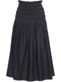 Adam Lippes Capri Sun smocked cotton dress - Blue