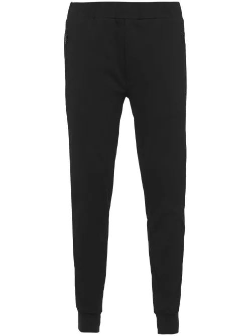 Pantalon slim à plaque logo - Prada - Modalova