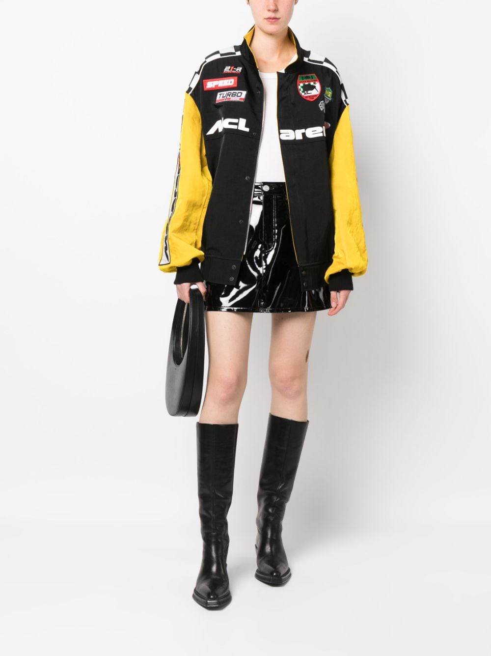 Shop Junya Watanabe Appliqué-detail Bomber Jacket In Black