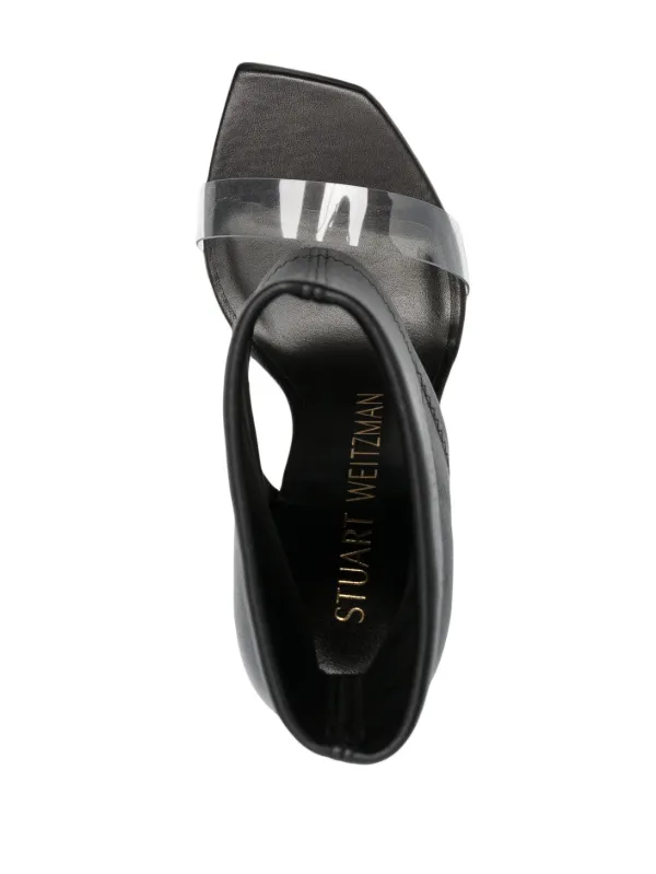 【Stuart Weitzman】レザーサンダル Stuart Weitzman レザー サンダル | ブラック | FARFETCH JP